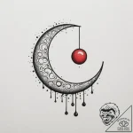 Tattoo sketch a moon phase where each phase i… – tattoo sketch (№1755136019_0, 14.08.2025 01:46) — tattoovalue.net