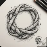 Tattoo sketch a pair of intertwined ropes, li… – tattoo sketch (№1755138425_0, 14.08.2025 02:27) — tattoovalue.net