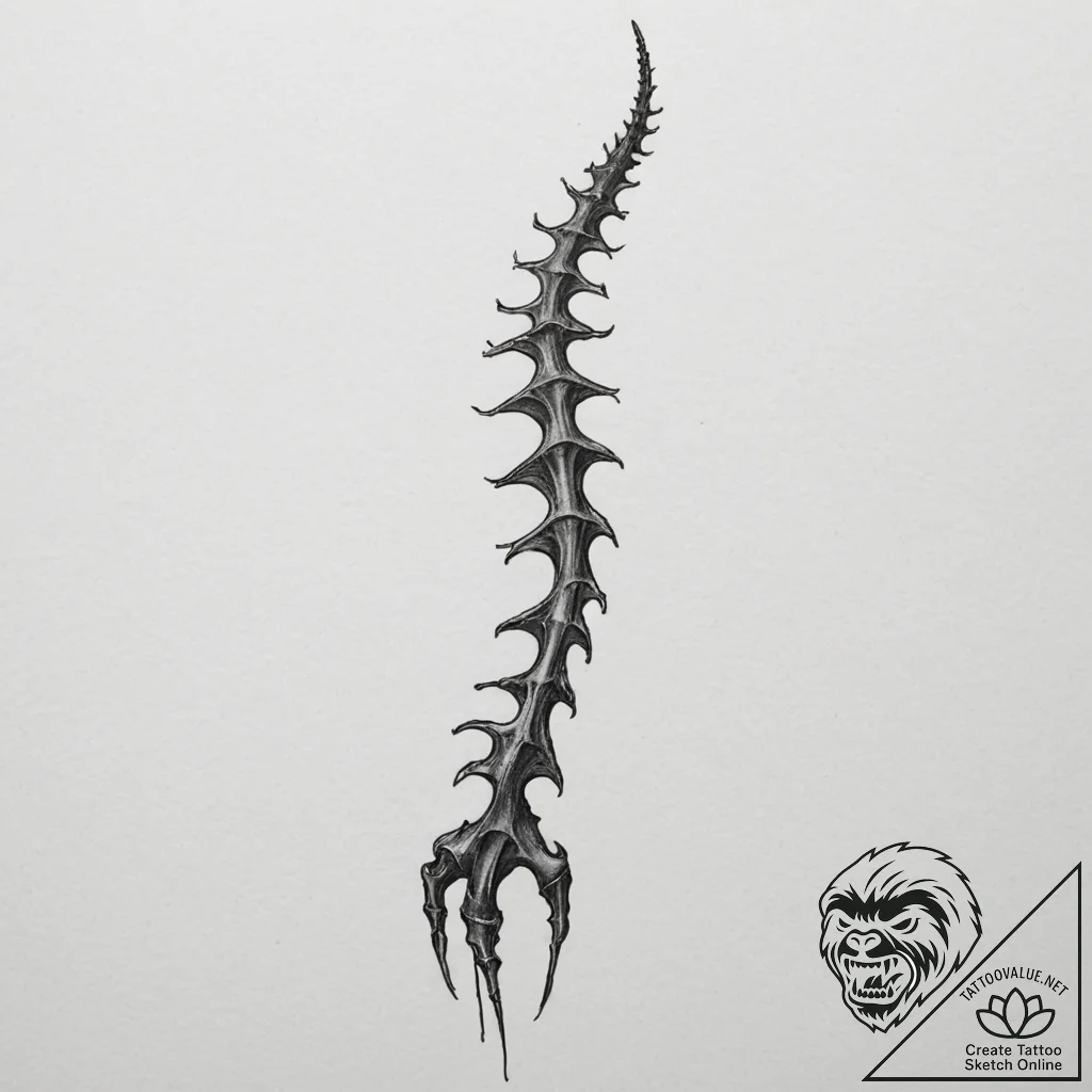 Tattoo sketch a simple, elegant silhouette of... - tattoo sketch (№1755138627_0, 14.08.2025 02:30) — tattoovalue.net