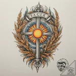 Tattoo sketch: an ornamental design featuring… – tattoo sketch (№1755139627_0, 14.08.2025 02:47) — tattoovalue.net