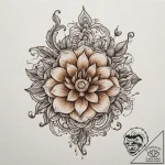 Tattoo design a delicate, intricate embroider… – tattoo sketch (№1755139831_0, 14.08.2025 02:50) — tattoovalue.net