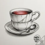 Tattoo sketch a teabag on one partner, a teac… – tattoo sketch (№1755141640_0, 14.08.2025 03:20) — tattoovalue.net