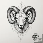 Tattoo sketch an aries ram’s head fading into… – tattoo sketch (№1755142648_0, 14.08.2025 03:37) — tattoovalue.net