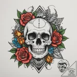 Tattoo design a strong, broad shoulder, symbo… – tattoo sketch (№1755144455_0, 14.08.2025 04:07) — tattoovalue.net