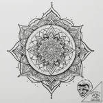 Tattoo sketch a “level up” icon with abstract… – tattoo sketch (№1755145859_0, 14.08.2025 04:30) — tattoovalue.net