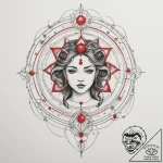 Tattoo sketch a zodiac constellation on a per… – tattoo sketch (№1755146461_0, 14.08.2025 04:41) — tattoovalue.net