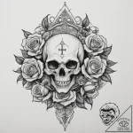 Lilith’s sigil, ink illustration for tattoo,… – tattoo sketch (№1755147066_0, 14.08.2025 04:51) — tattoovalue.net