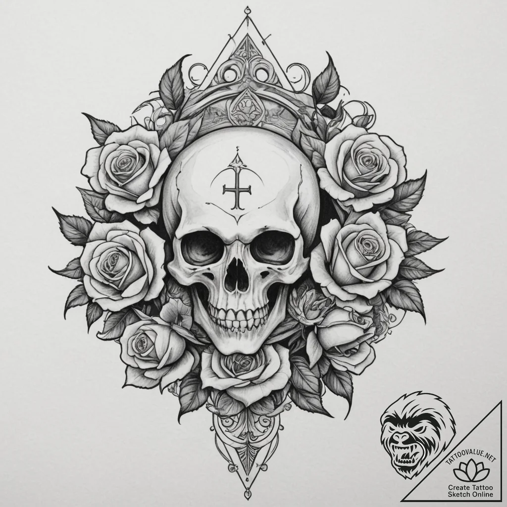 Lilith's sigil, ink illustration for tattoo,... - tattoo sketch (№1755147066_0, 14.08.2025 04:51) — tattoovalue.net