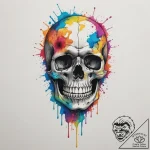 Skeleton, concept art for tattoo, rough sketc… – tattoo sketch (№1755148059_0, 14.08.2025 05:07) — tattoovalue.net