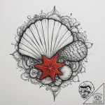Tattoo sketch a highly detailed small seashel… – tattoo sketch (№1755148455_0, 14.08.2025 05:14) — tattoovalue.net