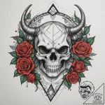 Tattoo design a geometric pattern subtly sugg… – tattoo sketch (№1755149048_0, 14.08.2025 05:24) — tattoovalue.net