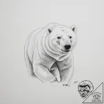 Polar bear – tattoo sketch (№1755151223_0, 14.08.2025 06:00) — tattoovalue.net