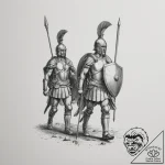 Tattoo sketch a silhouette of a roman legion… – tattoo sketch (№1755152208_0, 14.08.2025 06:16) — tattoovalue.net