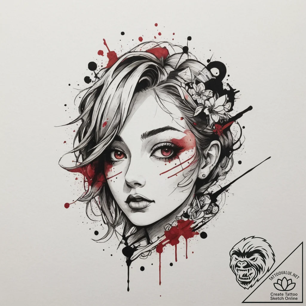 поп-культура (игры, аниме, фильмы), tattoo dr... - tattoo sketch (№1755152999_0, 14.08.2025 06:29) — tattoovalue.net