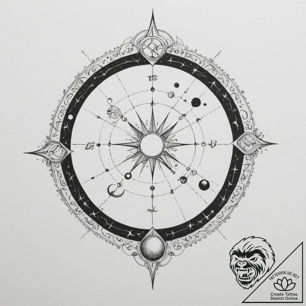 Tattoo sketch a blackwork representation of t... - tattoo sketch (№1755153595_0, 14.08.2025 06:39) — tattoovalue.net