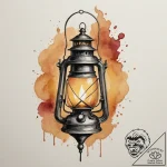 Tattoo design a fantasy adventurer’s lantern… – tattoo sketch (№1755154583_0, 14.08.2025 06:56) — tattoovalue.net