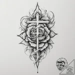 Tattoo sketch a sandstorm forming a powerful… – tattoo sketch (№1755154980_0, 14.08.2025 07:03) — tattoovalue.net