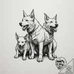 Cerberus – tattoo sketch (№1755156361_0, 14.08.2025 07:26) — tattoovalue.net