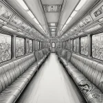 The interior of a subway car during rush hour… – tattoo sketch (№1755158538_0, 14.08.2025 08:02) — tattoovalue.net