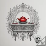 A warm and inviting farmhouse kitchen with a… – tattoo sketch (№1755158736_0, 14.08.2025 08:05) — tattoovalue.net