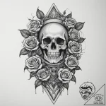 A person sandboarding down a large dune., tat… – tattoo sketch (№1755159527_0, 14.08.2025 08:18) — tattoovalue.net
