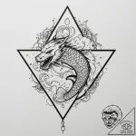 Tattoo design: a geometric tattoo of mokosh’s… – tattoo sketch (№1755162100_0, 14.08.2025 09:01) — tattoovalue.net