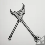 Tattoo sketch a blacksmith’s tongs holding a… – tattoo sketch (№1755162692_0, 14.08.2025 09:11) — tattoovalue.net