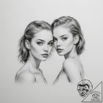 Twins – tattoo sketch (№1755162888_0, 14.08.2025 09:14) — tattoovalue.net