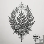 A watercolor tattoo sketch of the mythical fe… – tattoo sketch (№1755163679_0, 14.08.2025 09:27) — tattoovalue.net