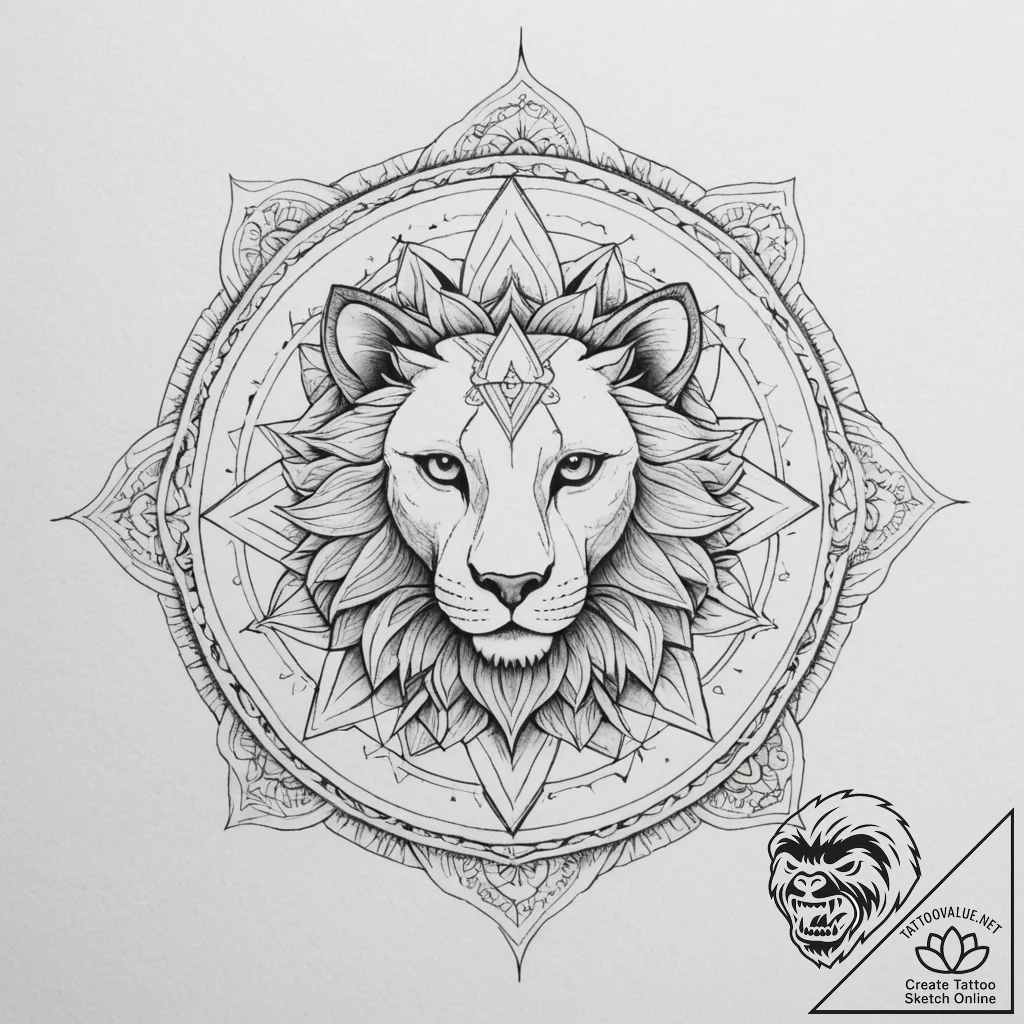 Tattoo sketch a neo-traditional portrait of a... - tattoo sketch (№1755163877_0, 14.08.2025 09:31) — tattoovalue.net