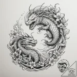 Tattoo design a sturdy, ancient stone well.,… – tattoo sketch (№1755164665_0, 14.08.2025 09:44) — tattoovalue.net