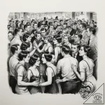 A realistic, 1920s style black and white phot… – tattoo sketch (№1755165261_0, 14.08.2025 09:54) — tattoovalue.net