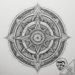 Tattoo design a cyberpunk cityscape made of s… – tattoo sketch (№1755166842_0, 14.08.2025 10:20) — tattoovalue.net