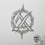 154. tattoo design: a minimalist “gadat” rune… – tattoo sketch (№1755167039_0, 14.08.2025 10:23) — tattoovalue.net