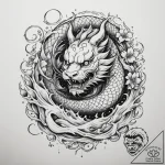Tattoo sketch a zodiac glyph composed of shat… – tattoo sketch (№1755168030_0, 14.08.2025 10:40) — tattoovalue.net