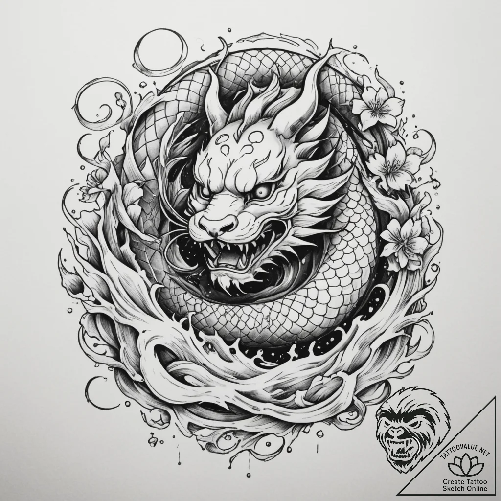 Tattoo sketch a zodiac glyph composed of shat... - tattoo sketch (№1755168030_0, 14.08.2025 10:40) — tattoovalue.net