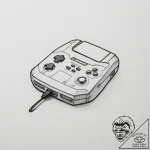 Tattoo sketch a gaming console in standby mod… – tattoo sketch (№1755168228_0, 14.08.2025 10:43) — tattoovalue.net