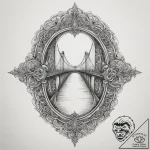 Tattoo design a powerful bridge, symbolizing… – tattoo sketch (№1755168817_0, 14.08.2025 10:53) — tattoovalue.net