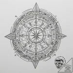 Tattoo sketch a zodiac glyph appearing as a h… – tattoo sketch (№1755169607_0, 14.08.2025 11:06) — tattoovalue.net