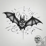 The bat-signal in the sky, tattoo sketch desi… – tattoo sketch (№1755170400_0, 14.08.2025 11:20) — tattoovalue.net
