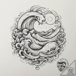 Tattoo sketch a “streaming live” icon with a… – tattoo sketch (№1755172590_0, 14.08.2025 11:56) — tattoovalue.net
