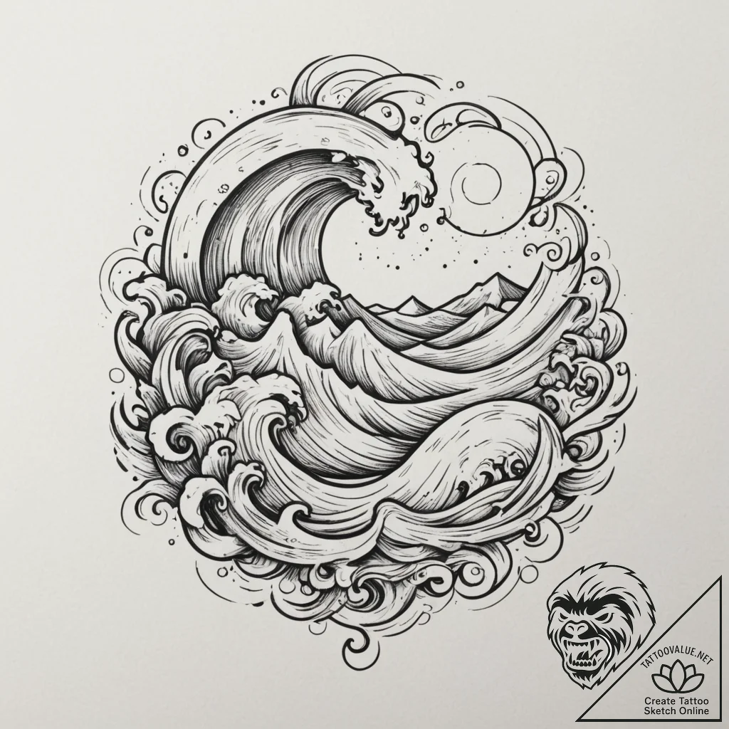 Tattoo sketch a "streaming live" icon with a... - tattoo sketch (№1755172590_0, 14.08.2025 11:56) — tattoovalue.net