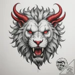 Manticore, tattoo drawing outline, realistic… – tattoo sketch (№1755173999_0, 14.08.2025 12:19) — tattoovalue.net