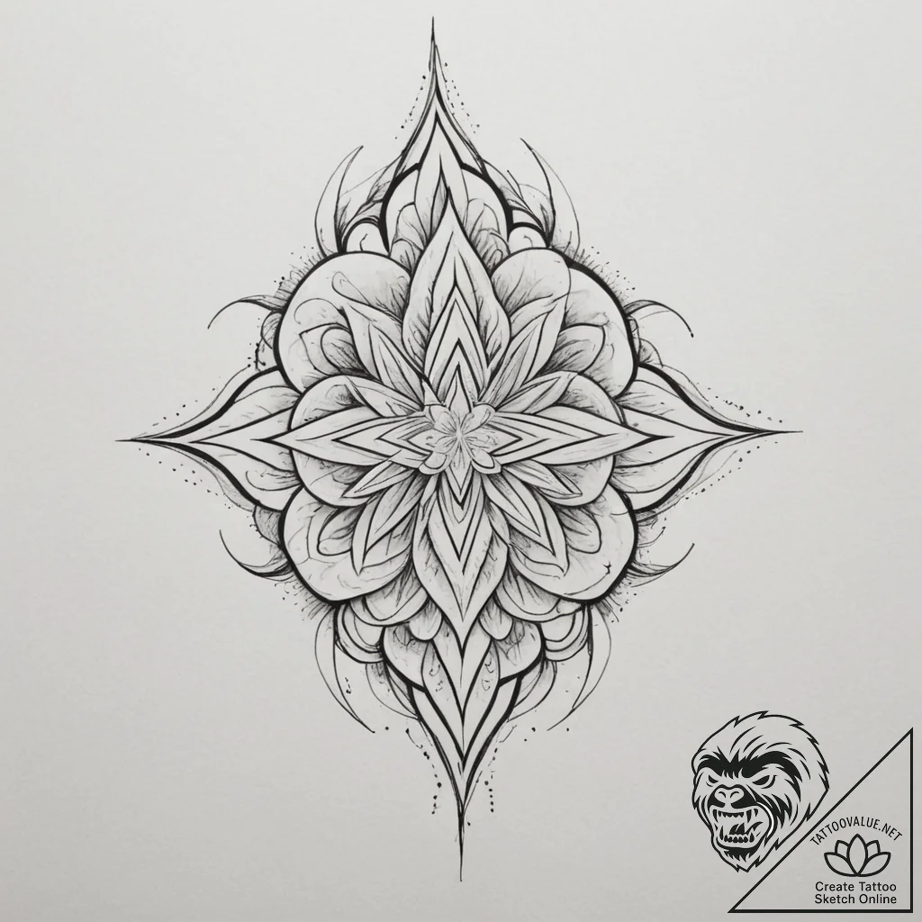 Tattoo design a subtle "glow" emanating from... - tattoo sketch (№1755175997_0, 14.08.2025 12:53) — tattoovalue.net