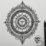 Tattoo sketch a zodiac glyph with its corresp… – tattoo sketch (№1755177389_0, 14.08.2025 13:16) — tattoovalue.net
