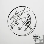 Tattoo sketch a glowing “player vs player” sy… – tattoo sketch (№1755179583_0, 14.08.2025 13:53) — tattoovalue.net