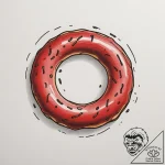 Tattoo sketch ‘donut’ on one, ‘coffee’ on the… – tattoo sketch (№1755180998_0, 14.08.2025 14:16) — tattoovalue.net