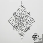 Tattoo sketch a subtle geometric pattern on a… – tattoo sketch (№1755183219_0, 14.08.2025 14:53) — tattoovalue.net