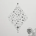Tattoo design a small cluster of stars, each… – tattoo sketch (№1755185839_0, 14.08.2025 15:37) — tattoovalue.net