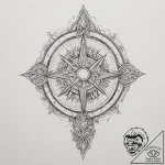 Tattoo design an abstract representation of t… – tattoo sketch (№1755186242_0, 14.08.2025 15:44) — tattoovalue.net